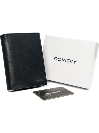 Černá pánská peněženka Rovicky