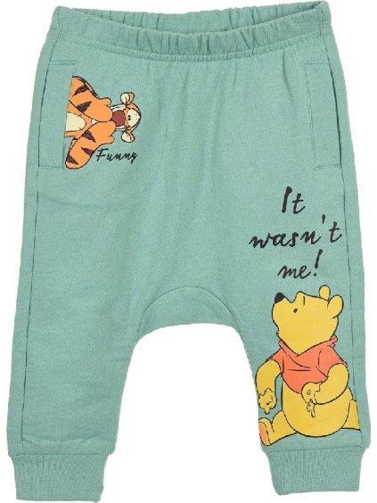 Zelené kojenecké tepláky Winnie the Pooh