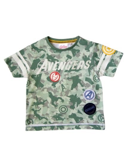 Zelené chlapecké tričko s krátkým rukávem Marvel Avengers