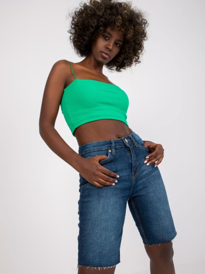 Tmavě modré džínové kraťasy