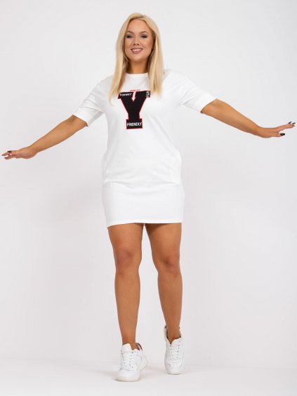 Bílé šaty s kapsami