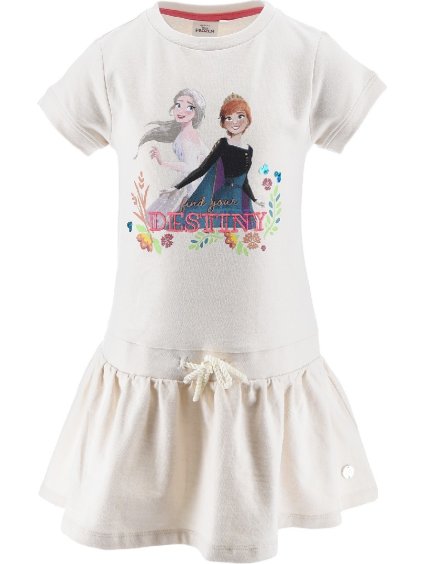 Smetanové letní šaty Disney Frozen