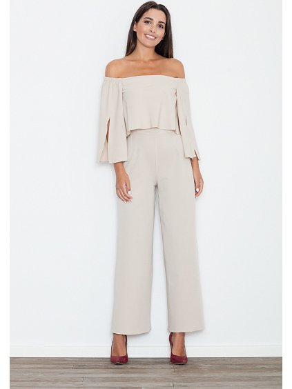 Dámský béžový overal