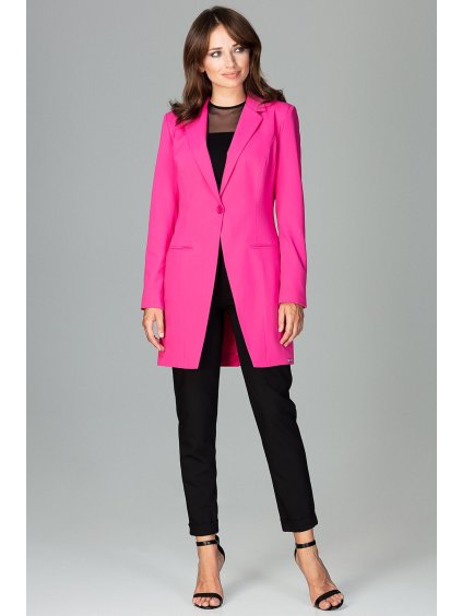 Dlouhé fuchsiové sako