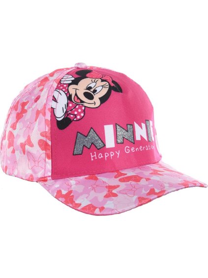 Růžová dívčí kšiltovka Disney Minnie Mouse