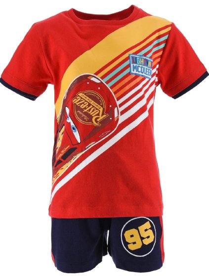 Červeno-modrý chlapecký letní set Disney Cars