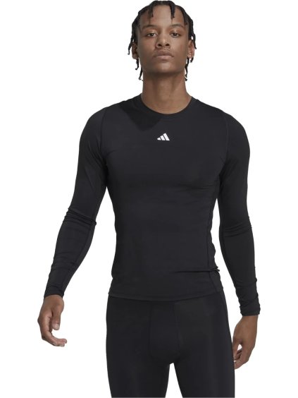 Černé pánské tričko adidas Techfit Training Long Sleeve