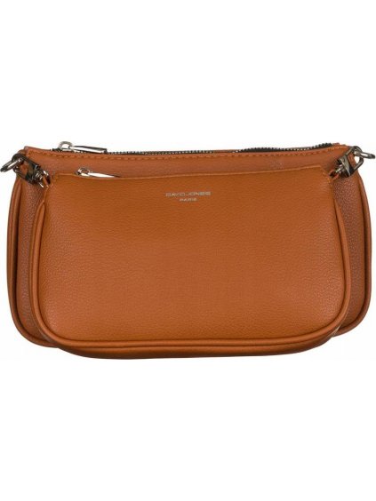 DAVID JONES SVĚTLE HNĚDÁ DVOUKOMOROVÁ CROSSBODY KABELKA