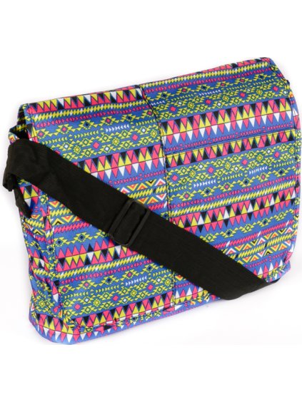 Loren barevná vzorovaná prostorná kabelka