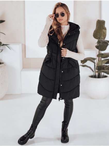 Černá prošívaná vesta GAMIS