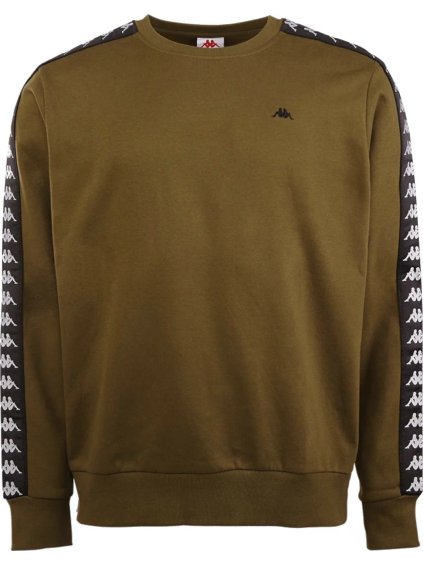 Khaki pánská mikina Kappa Lasse Sweatshirt (Velikost L)