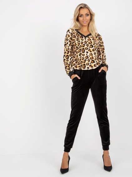 Vzorovaný komplet se vzorovanou mikinou