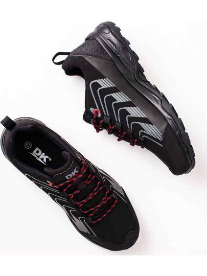 Černé pánské trekové boty