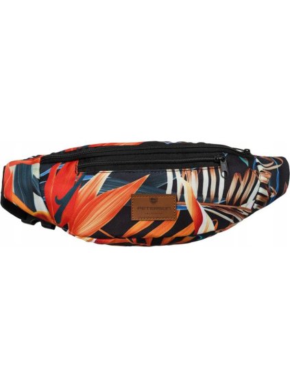 Peterson Prostorná polyesterová ledvinka - vzor listů