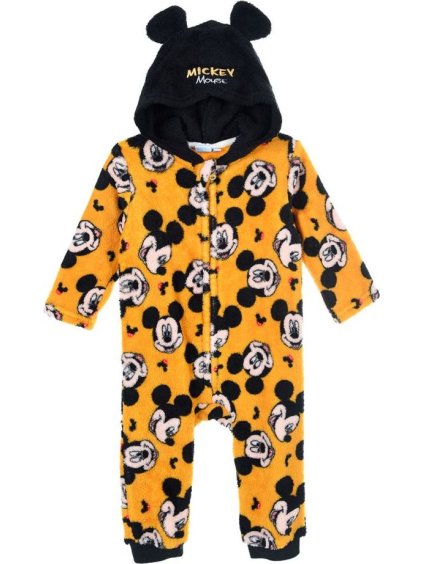 Žlutý plyšový overal Disney Mickey Mouse