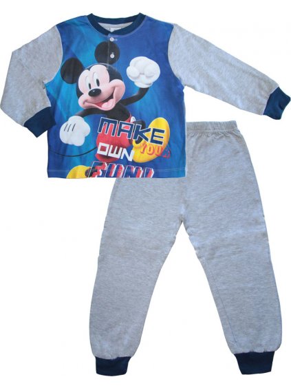 ŠEDÉ CHLAPECKÉ PYŽAMO MICKEY MOUSE