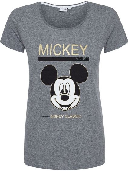 Dívčí šedé tričko Disney Mickey Mouse (Velikost M)