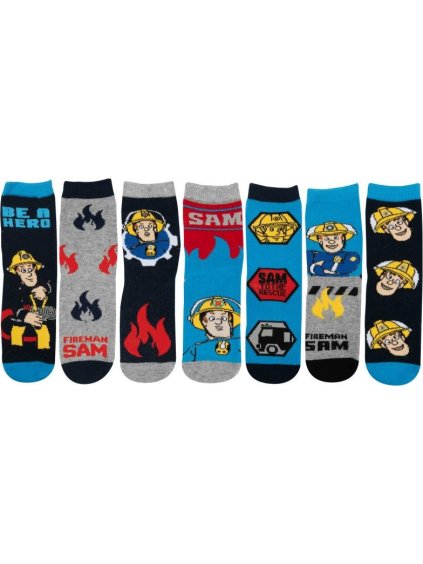 Fireman Sam Sada chlapeckých ponožek