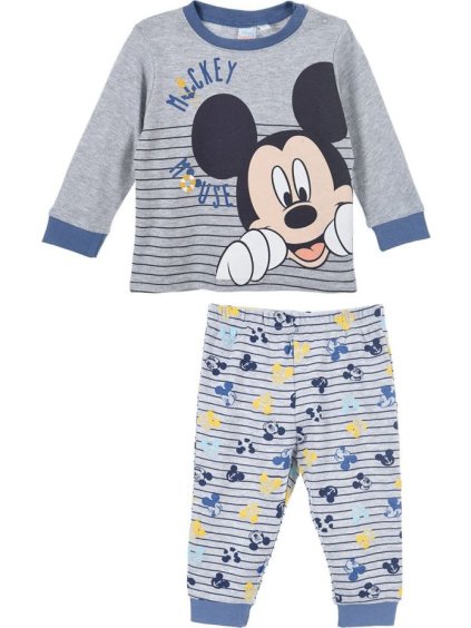 Šedé chlapecké pyžamo Disney Mickey Mouse