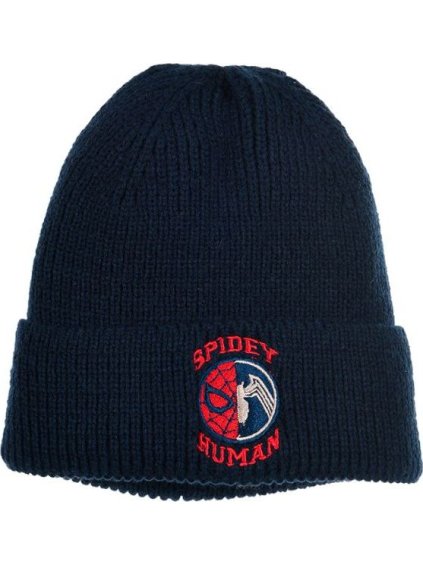 Tmavě modrá zimní čepice Marvel Spider-man (Velikost 52)