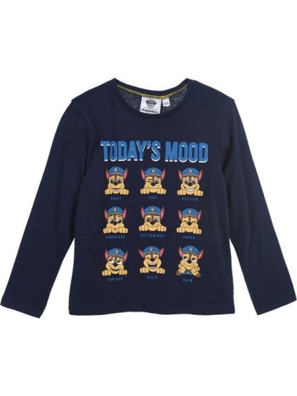 Modré tričko Paw Patrol s dlouhým rukávem