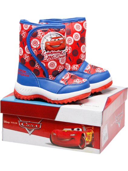 Disney Cars dětské červeno-modré sněhule (Velikost 29)