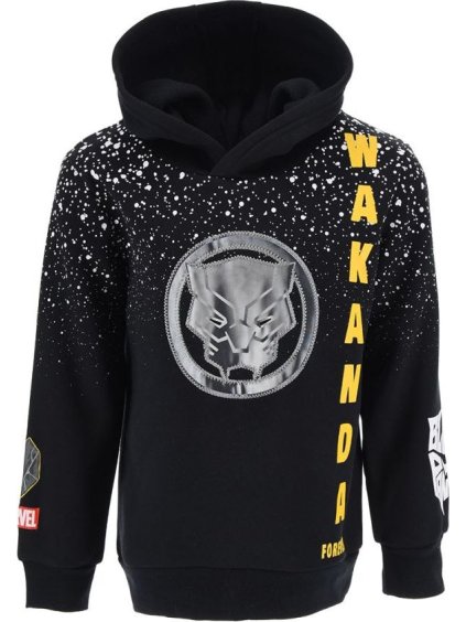 Černá mikina Avengers Black Panther Wakanda Forever