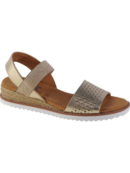Zlaté dámské sandály Skechers Desert Kiss (Velikost 35)