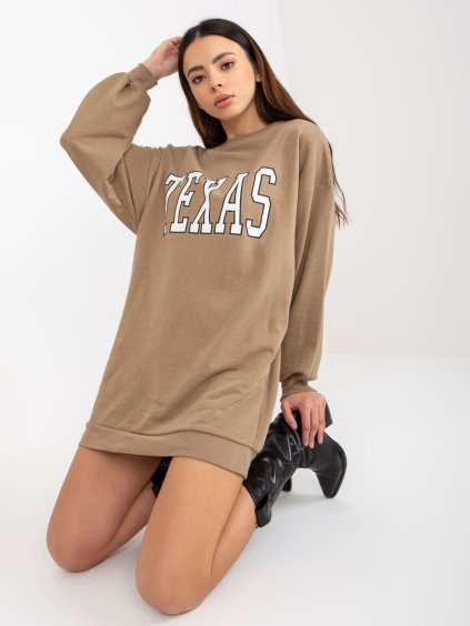Tmavě béžová tunika TEXAS (Velikost ONE SIZE)