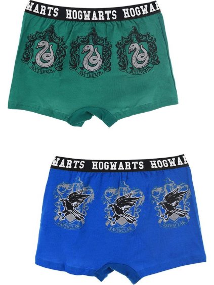 Dvojbalení boxerek Harry Potter - modrá/zelená