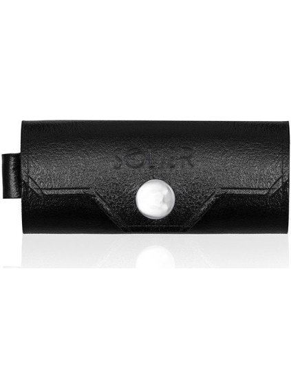 Kožená černá peněženka na klíče SOLIER