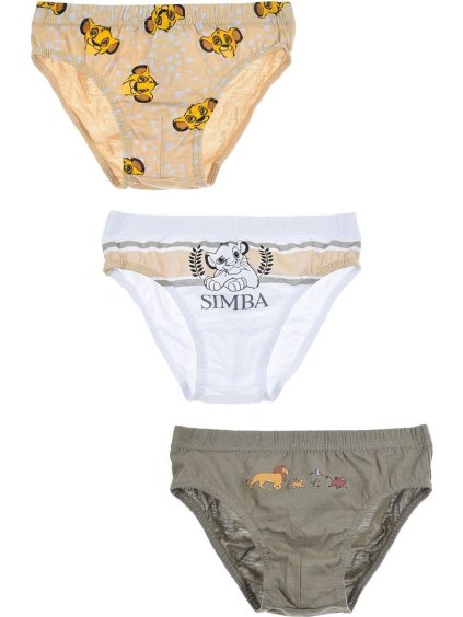 Trojbalení chlapeckých slipů Lion King