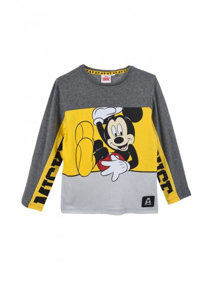 SPORTOVNÍ MIKINA MICKEY MOUSE - ŠEDO-ŽLUTÁ