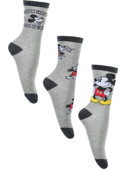 Disney Mickey Mouse Šedé pánské ponožky