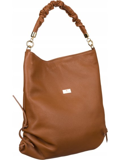 Peterson světle hnědá shopper kabelka se zlatými kovovými prvky