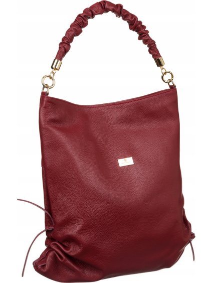 Peterson vínová shopper kabelka se zlatými kovovými prvky