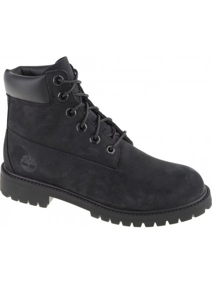 ČERNÉ CHLAPECKÉ BOTY TIMBERLAND PREMIUM 6 IN WP BOOT JR