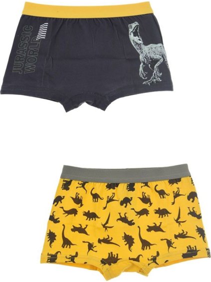 Chlapecké boxerky Jurassic World - černá/žlutá