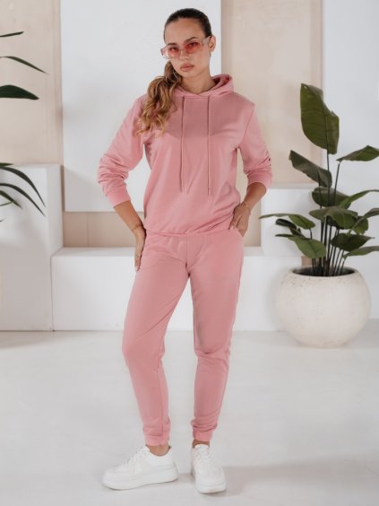 Růžová dámská souprava mikiny a tepláků MIGEL