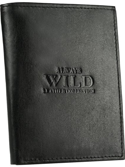 Always Wild Klasická pánská černá peněženka A078