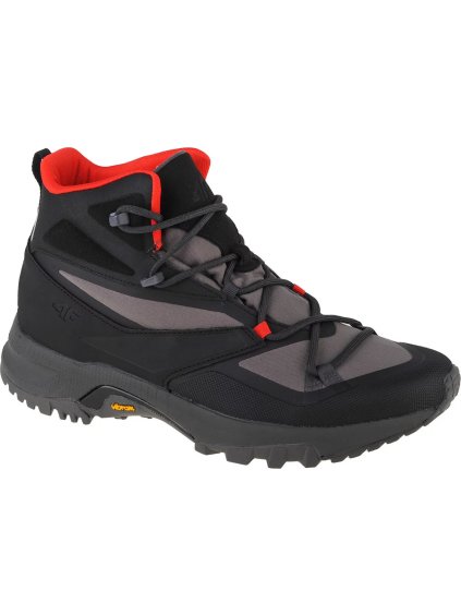 Černé kotníkové boty 4F Dust Trekking Boots