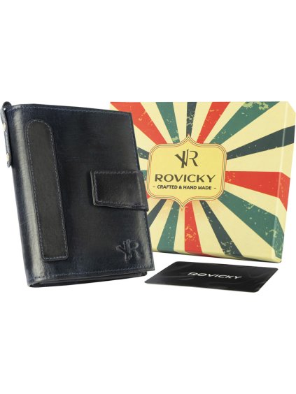 Rovicky Modrá peněženka s nášivkou L094