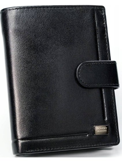 Rovicky Černá peněženka se zapínáním L095