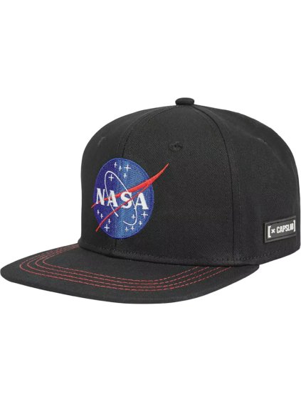 Černá kšiltovka Capslab Space Mission NASA Snapback Cap (Velikost ONE SIZE)
