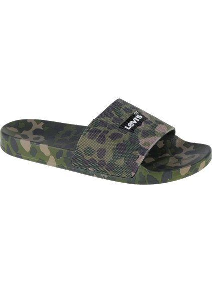 Khaki pantofle Levi's June Stamp