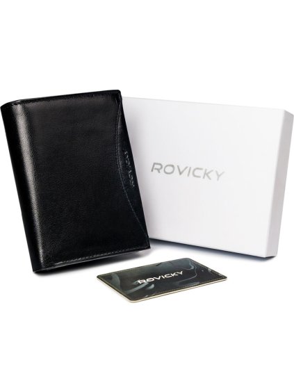 Rovicky Klasická černá peněženka L128