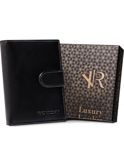 Rovicky Černá peněženka se zapínáním L109