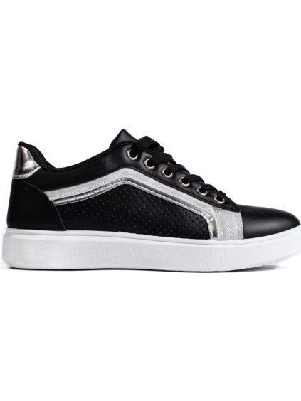 Klasická pohodlná dámská sportovní obuv černá Shelovet