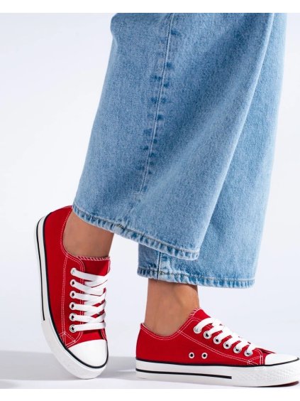 Červené klasické tenisky Shelovet