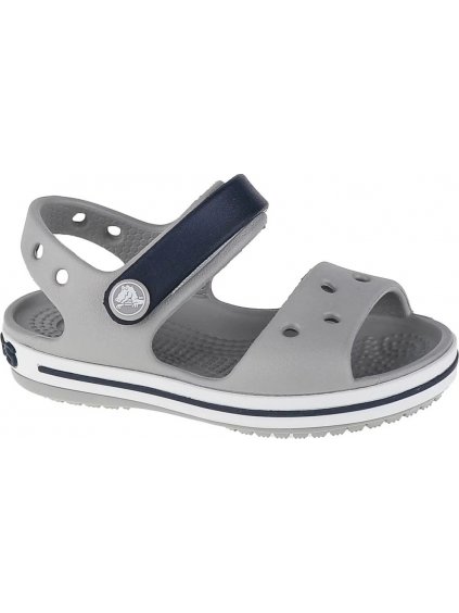 ŠEDÉ SANDÁLY CROCS CROCBAND SANDAL KIDS